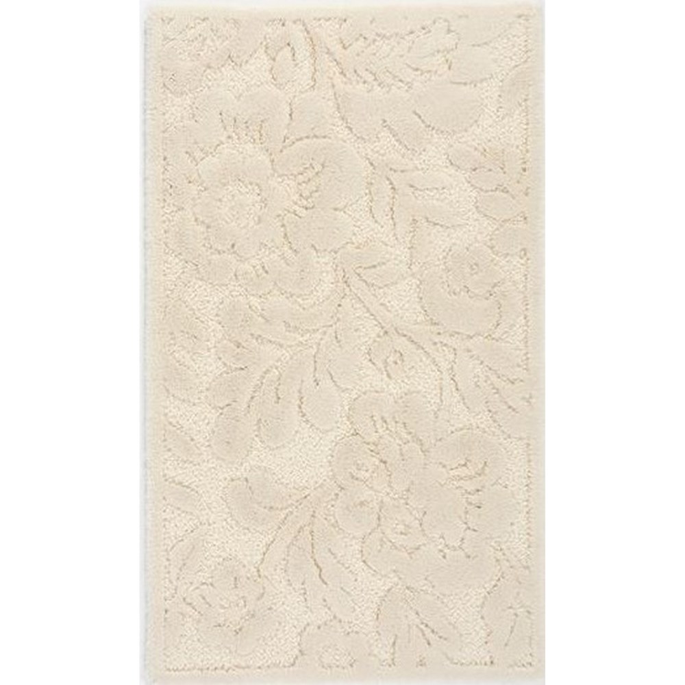 Brighton 101 Floral Bath Mats in Ecru by Designer Abyss & Habidecor